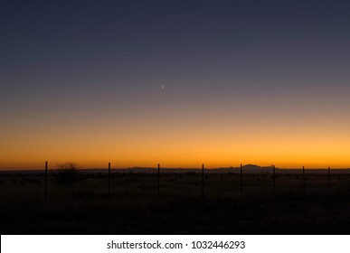 Rising Moon over West Texas Horizon