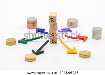 Risk of Avoiding Risk The concept of risk diversification of a business or organization. For the unexpected. as background business concept and strategy concept with copy space.