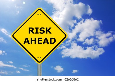 Risk Management Concept With Yellow Road Sign