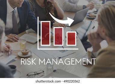 Risk Management Diagram Graph Arrow Concept Stock Photo 490220362 ...