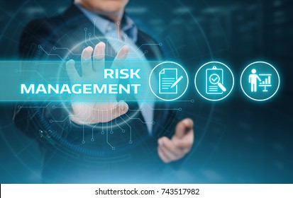 Risk Management Strategy Plan Finance Investment Internet Business Technology Concept.