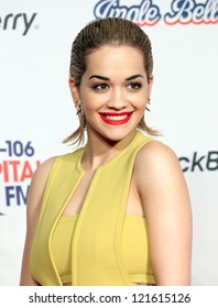 Rita Ora Arriving For The Capital Radio Jingle Bell Ball, O2 Arena, London. 09/12/2012 Picture By: Alexandra Glen