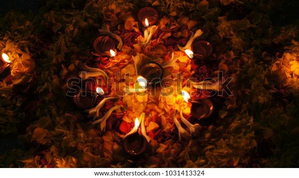 Rituals Flower Decoration Goddess Laxmi Stock Photo Edit Now