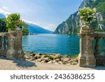 Riva del Garda, Trentino, Italy, by Garda lake

