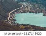 Riva San Vitale, Switzerland.
Beautiful aerial view of the small Swiss town.