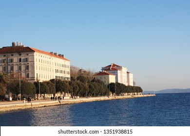  Riva Waterfront In Zadar Croatia.