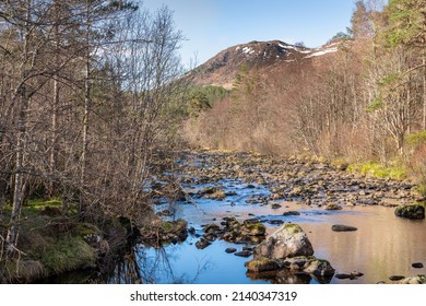 River Affric just below Dog Falls in Glen Affric, Highlands, Scotland - Shutterstock ID 2140347319