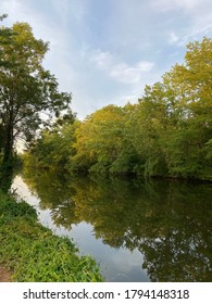 River All Along Way With Tress And Nice Reflections