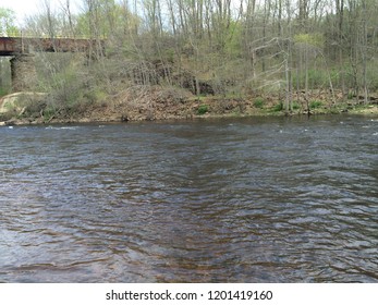 The River Bank Of The Lehigh River 