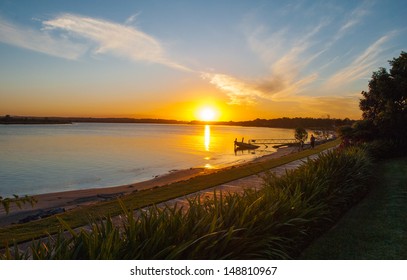 River Bank In Taree, New South Wales, Australia