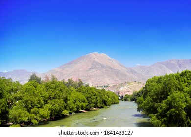 Marañón River Below The Hill In Huanuco-PERU
