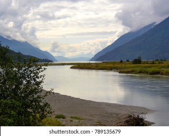 River Between Mountains