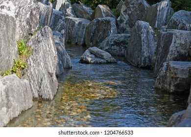 river between rocks