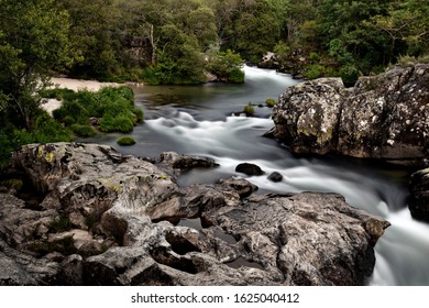 The river between rocks, this river name Tea. It is in Galicia, Spain