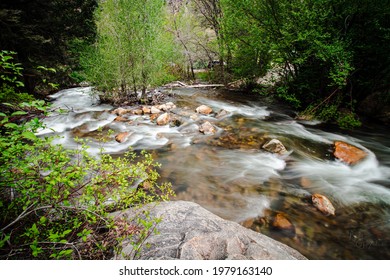 The River In Big Cottonwood Canyon. 