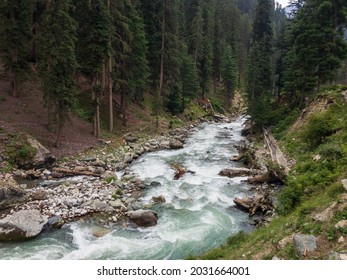 River In Bluewater Kalam Valley In Swat Pakistan