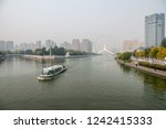 River boat tour by Tientsin Eye Ferris wheel in Tianjin