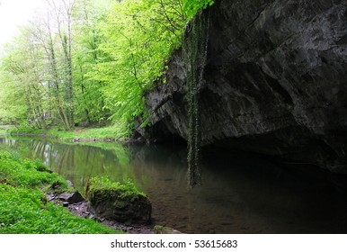 river from cave