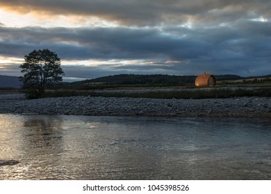 River Dee And Royal Deeside Near Braemar, Aberdeenshire, Scotland, United Kingdom. September 2017