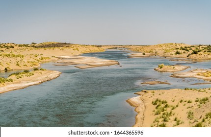 River In The Desert Of Karakum