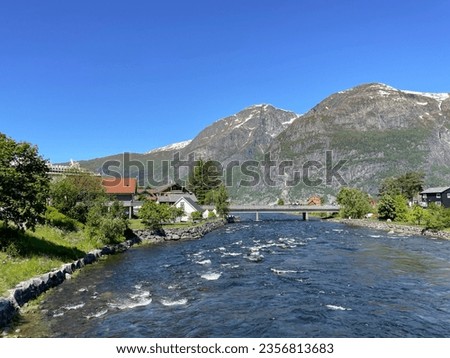 The river Eio in Eidfjord, Norway