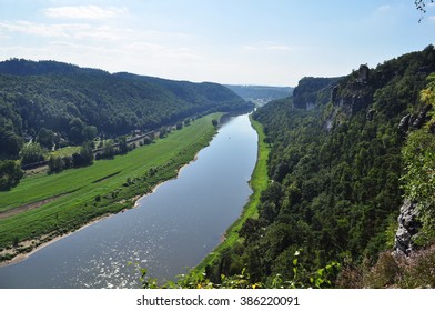 The River Elbe In Germany