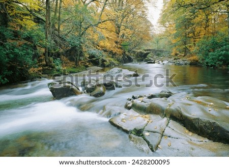 The river esk, eskdale, lake district national park, cumbria, england, uk