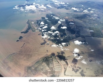 River Estuary From The Sky 