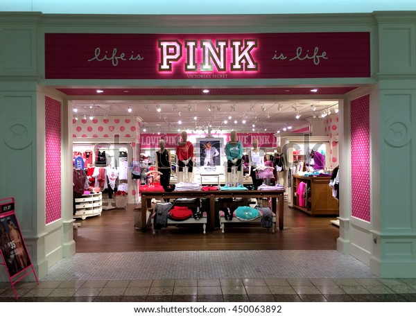 River Fallswisconsinjuly 102016 Pink Sign Storefront Stock Photo (Edit ...