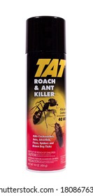 RIVER FALLS,WISCONSIN-MARCH 10, 2014: A Can Of TAT Ant And Roach Killer. TAT Is Distributed By Walco Linck Company Of Valley Cottage,New York.