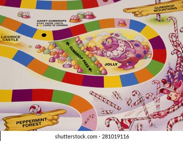 candy land board template