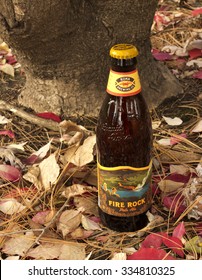 RIVER FALLS,WISCONSIN-NOVEMBER 03,2015: A Bottle Of Fire Rock Pale Ale. This Ale Is A Product Of Kona Brewing Company Of Kailua-Kona,Hawaii.