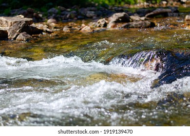 A river flowing over rocks