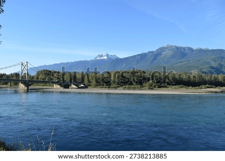 river flows from mountain bridge
