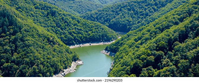 River, Forest And Mountain ( Dordogne In France)