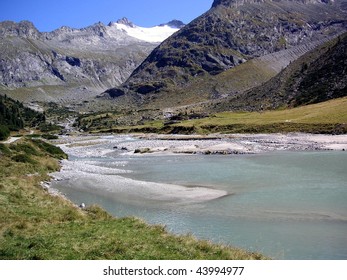 River from the glacier