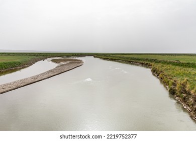 River And Grassland Of Haixi Mongol And Tibetan Autonomous Prefecture Of Qinghai, China