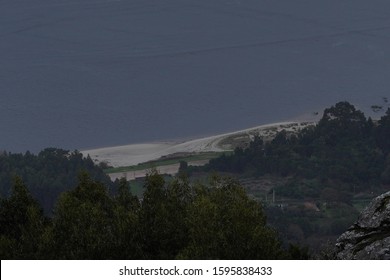 Miño River In A  Guarda, Village Of Pontevedra. Galicia,Spain