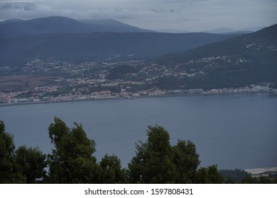 Miño River In A  Guarda, Village Of Pontevedra. Galicia,Spain