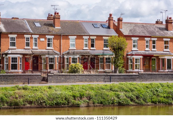 river with houses on a
bank