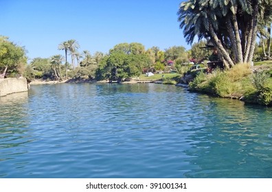 River Jordan in Israel near lake Kinneret