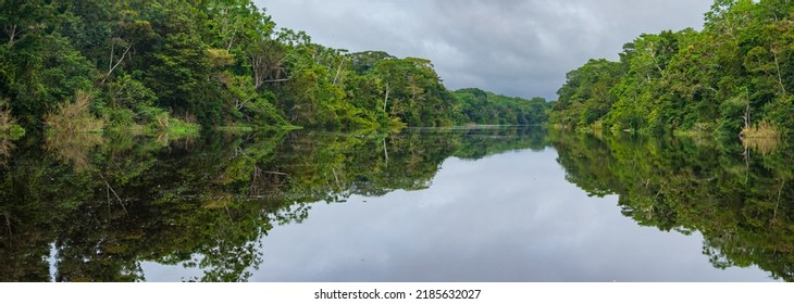 The Marañón River (Maranon) In Reservas Nacional Pacaya Samiria - Protected Area Located In The Region Of Loreto, Peru, Amazonia, South America.