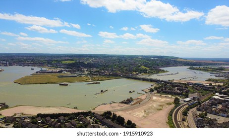 River Medway And Rochester Bridge