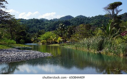 River Meets The Sea In Hope Bay, Jamaica