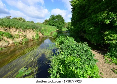 The River Mole In May In Horley In Surrey.