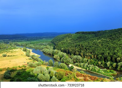 River Mures in Arad, Romania, Europe