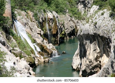 River In The Cévennes National Park, France