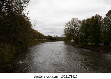 River Near Circus World Museum In Baraboo Wisconsin