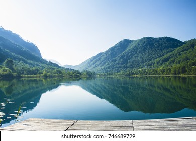 River Neretva In Bosnia, Mindfulness Landscape, Still Calming Nature Background