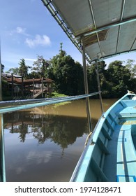 River To Niah Cave Located 70km From Miri Sarawak